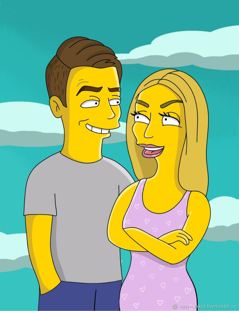 Арт в стиле симпсонов