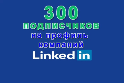 300 подписчиков на Ваш профиль в сети Linkedin